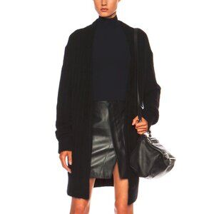 Acne Studios Raya Black Short Rib Mohair Cardigan